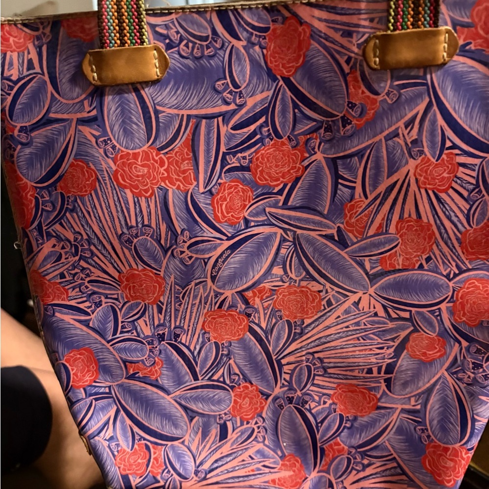 Floral Patterned Tote Bag Consuela